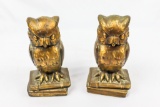 Brass Owl Bookends