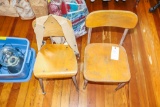 2 Small School Chairs and child's vest