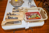 Large assortment of silverware