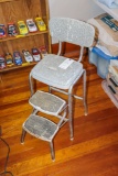 Vintage Metal Step Stool