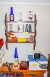 Wall shelf with contents, CD Boombox, Décor, Picture