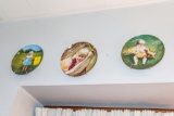 9 Collector Plates with Hangers