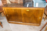 Sliding door counter top cabinet