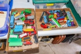 2 Flats with Thomas the Train cars and engines