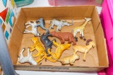 Flat with toy animals