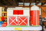 Fisher Price Farm with animals, people and tractor and silo