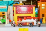 Fisher Price Fire Station with Truckm man and Dog