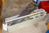 Wood Toolbox with tools