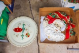 Vintage Foam and Plastic Flat Santa 18
