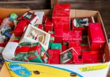 Box of Hallmark Christmas Ornaments