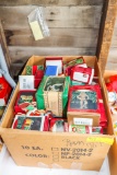 Box of Hallmark Christmas Ornaments