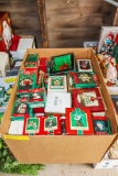 Box of Hallmark Christmas Ornaments