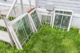Vintge wood and vinyl windows