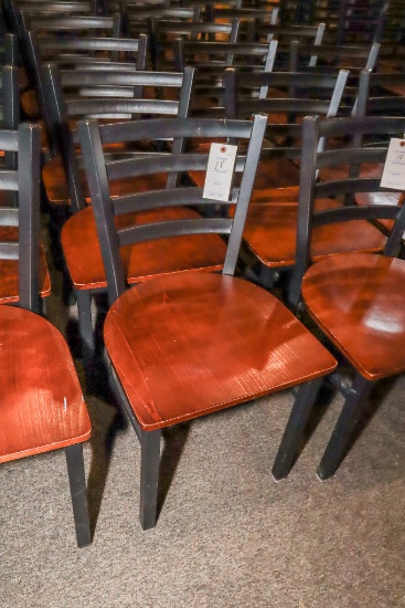 (10) Wooden Metal Dining Chairs