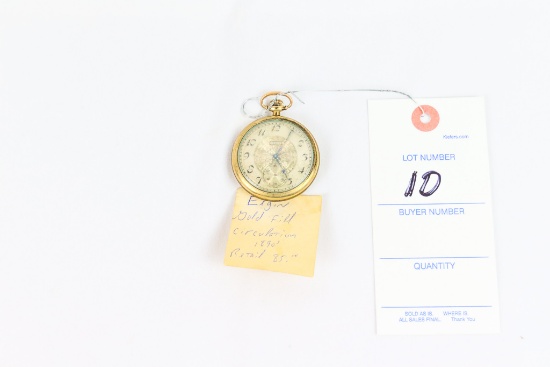 Eldgin Gold Filled Pocket Watch, Circulation 1890s