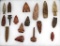 Native American Indian - Frame Of 17 Drills And Points