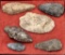 Native American Indian - Frame Of 6 Points And Blades