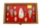 Native American Indian - Wood Case Of 15 Arrowheads