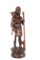 Wood Carving - African Tribal Woman With Dog