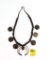 Native American Indian - Sterling Silver Squash Blossom Necklace
