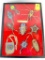 Native American Indian - (9) Beaded Leather Toys