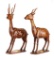 Wood Carving - (2) Kenyan Large Antelope