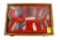 Native American Indian - (20) Large Arrowheads In Wood Case