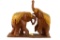 Wood Carving - Early Thailand Fighting Elephants