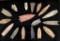 Native American Indian - (17) Large Points In Wooden Case