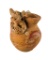 Unusual Wolf Effigy Clay Pot