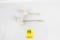 Native American Indian - (2) Early Stemmed White Clay Pipes