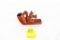 Native American Indian - Carved Redstone Squirrel Effigy Platform Pipe