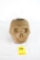 Native American Indian - Large Carved Stone Skull Pipe