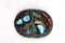 Native American Indian - Sterling Silver, Turquoise, Grizzly Bear Belt Buckle