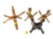 (4) Carved Wood African Bowl Or Pot Holders