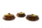 (3) Carved Wood Bowls With Lids