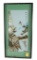 Vintage Shell Art Mountains & Birds Framed, 14