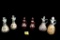 (6) Cruets - (2) Anchor Hocking; (1) Imperial Glass Daisy & Button; (2) Ruby Red; (1) Clear Glass
