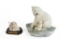 (2) Polar Bears Figurines
