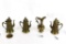 (5) Pieces of Small Metal Pitchers, some damage