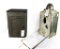 Vintage Galvanized Converso; Vintage Metal Flour Sifter Bin
