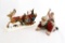 (2) Santa Claus Figurines