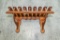 Oak Wine Glass Rack Wall Mounted