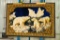 Framed Lighted Trio Polar Bear Tapestry, 80