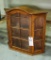 Oak Wall Hanging Curio Cabinet, 28