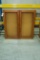 Maple Wall Mount, 2-Glass Doors Display Cabinet, 4' Wide x 5