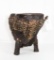 African Ceremonial Drum - Animal Hide Covered - Early
