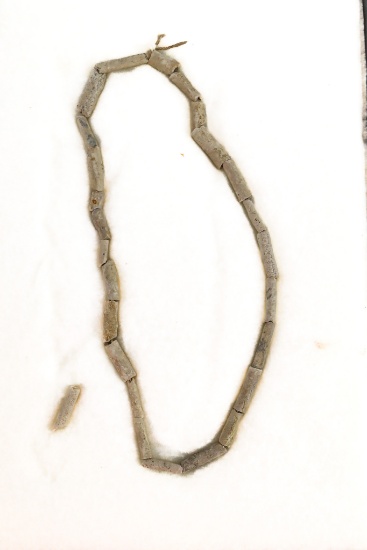 Native American Indian - 6.5" Early Clay Bead Necklace