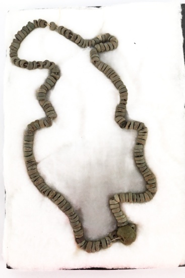 Native American Indian - 10" Diameter Clay Bead Necklace