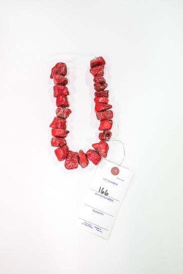 23" Large Red Jasper Stone Beads